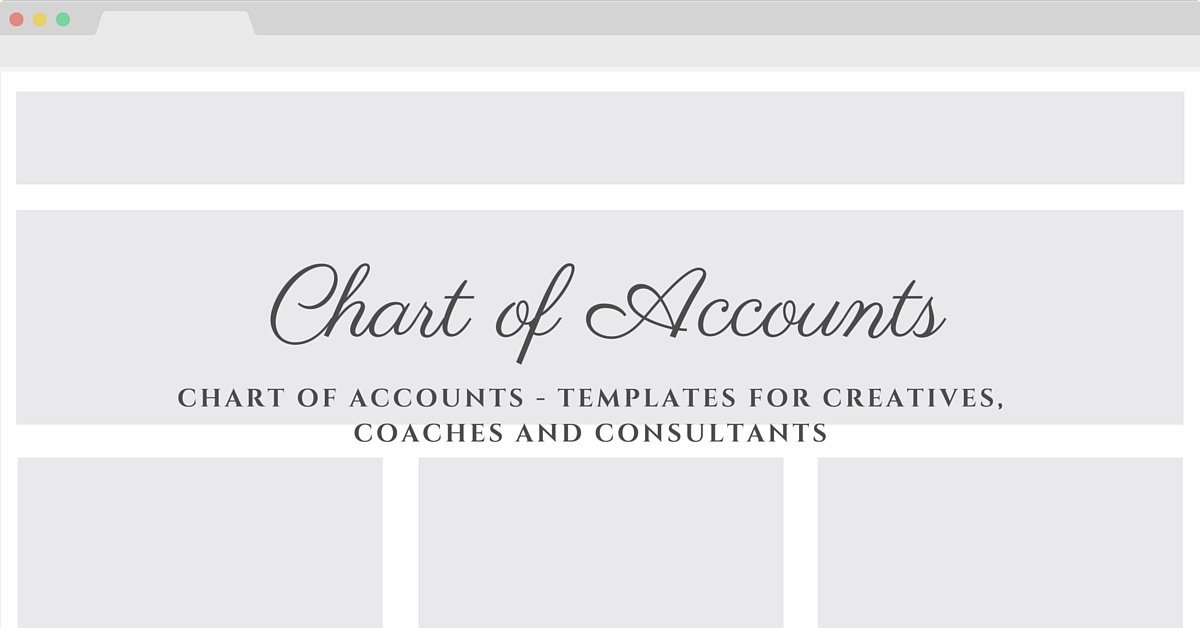 chart of accounts template