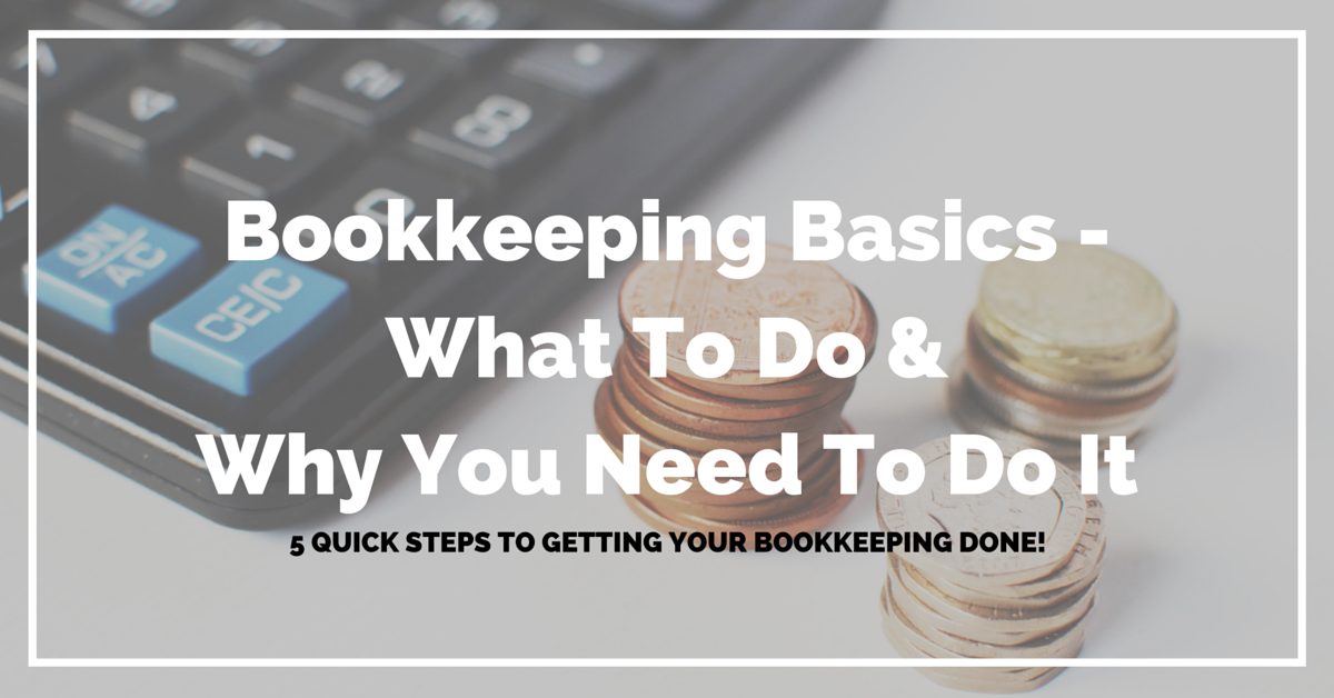 20160624 Bookkeeping Basics