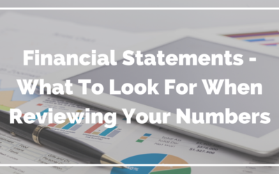 Reading Financial Statements – What To Look For